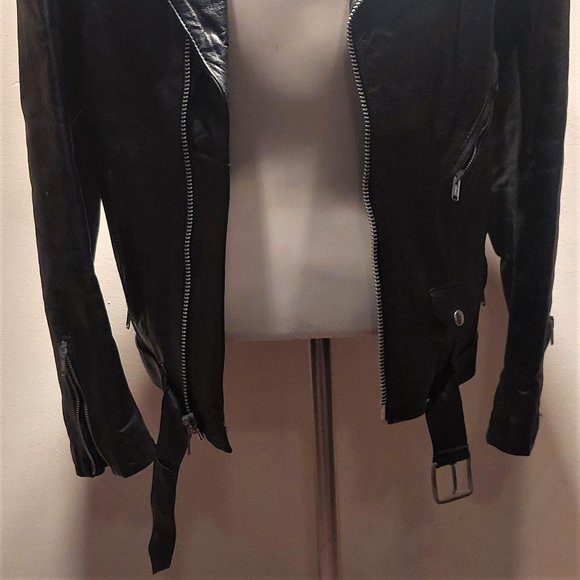 Vintage Men's Biker Jacket. Size 44cm / XL - Picture 2 of 13